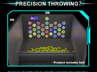 Team competition inside LED arena game room