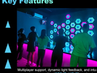 LED arena game room for youth and adults