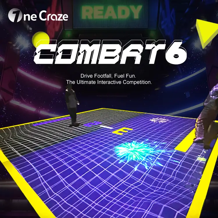 Competition flooring (2) multiplayer interactive projection sports floor game