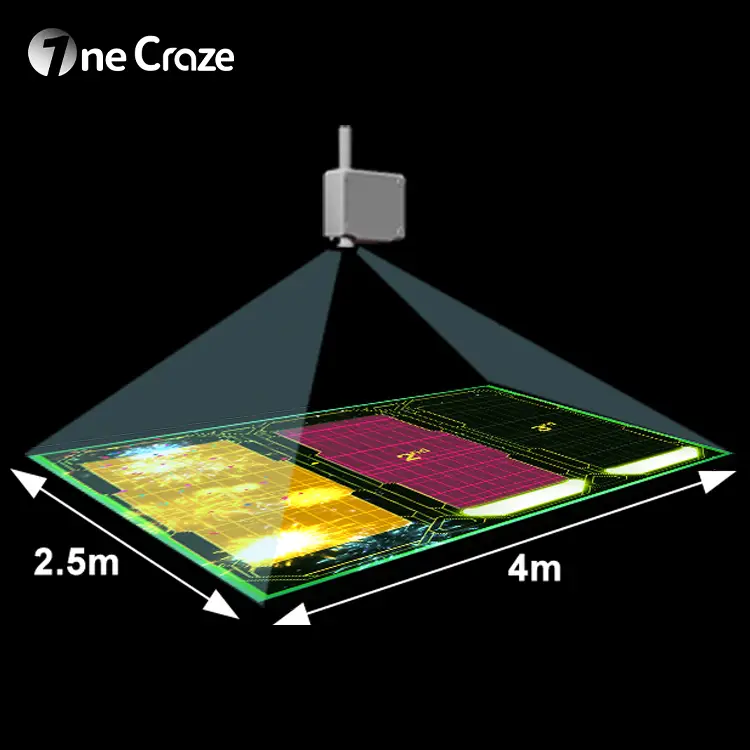 Competition flooring (4) LED floor projection software for beam interactive games