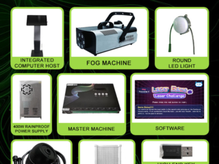 Thermal camera mounted for player tracking in Activate LED Game laser maze solution