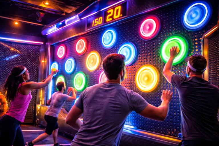 LED round light toss game system