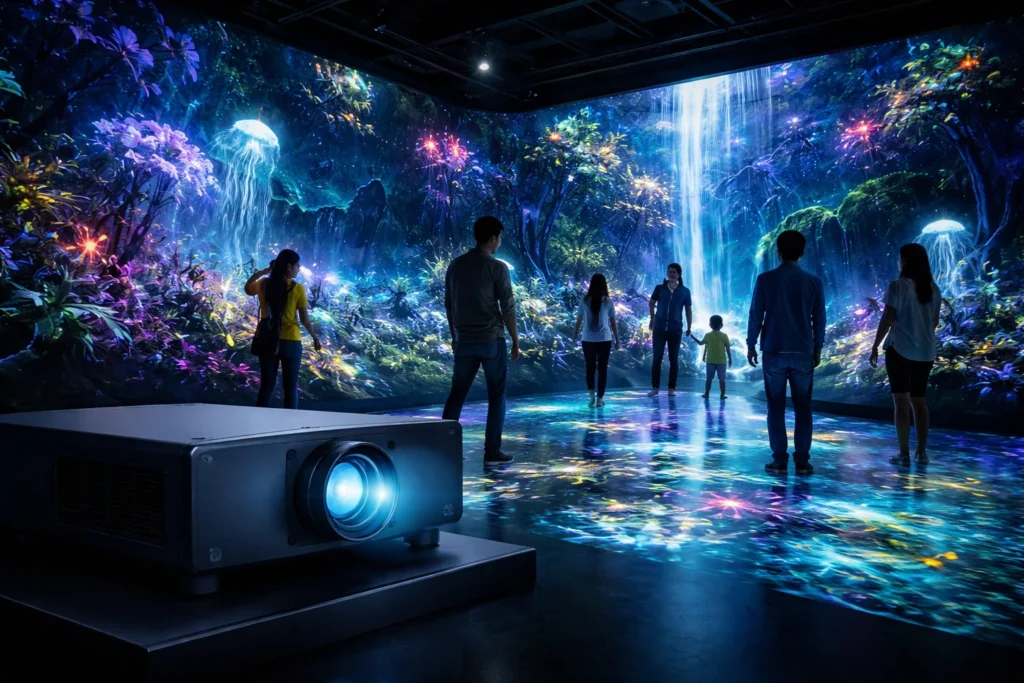 interactive museum projector software specifications