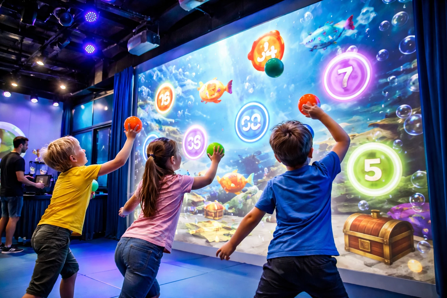 custom interactive smash wall game software