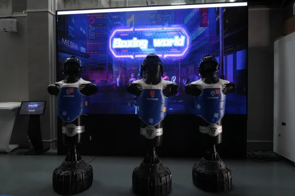 punch bag interactive wall display solution