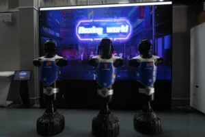 punch bag interactive wall display solution