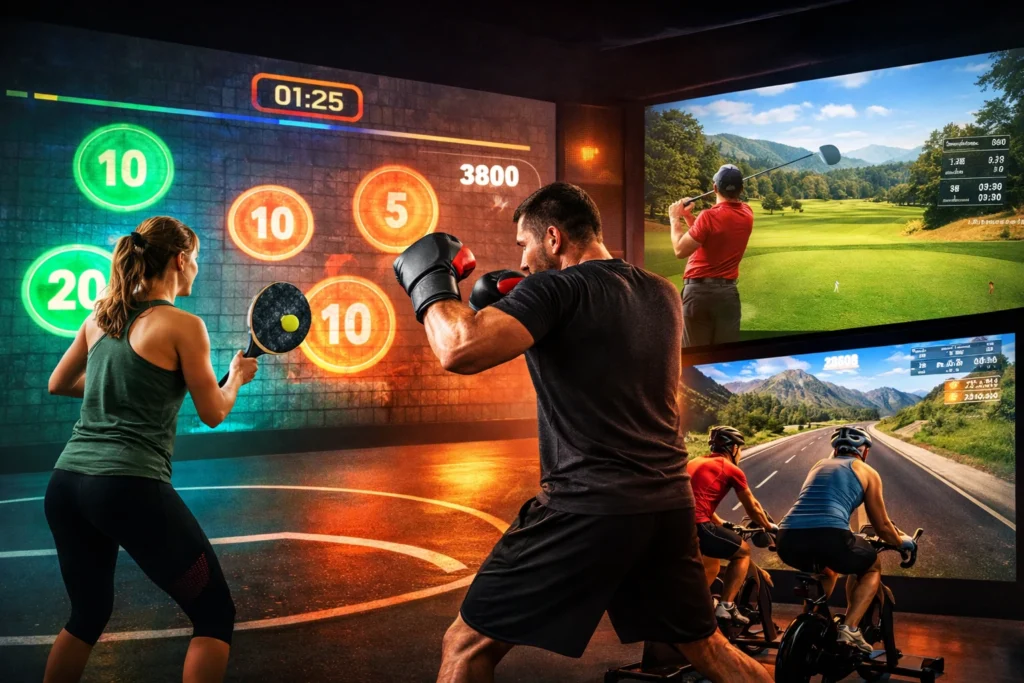 wall screen game interactive projector for gyms