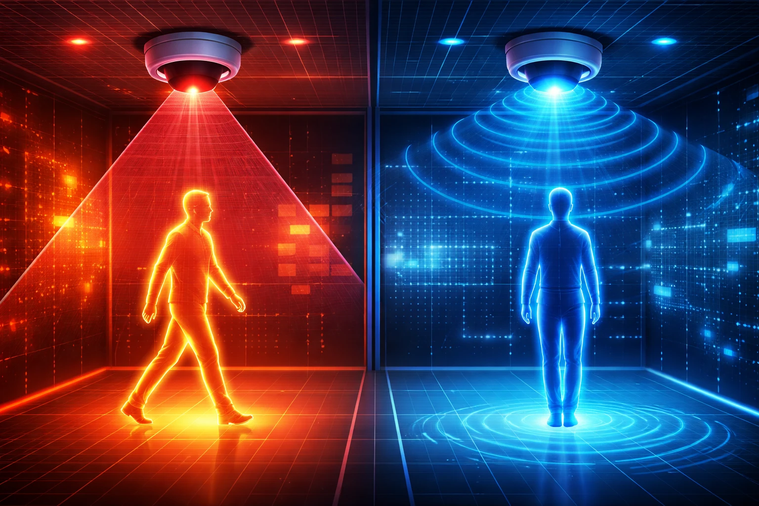 infrared sensor vs radar interaction system