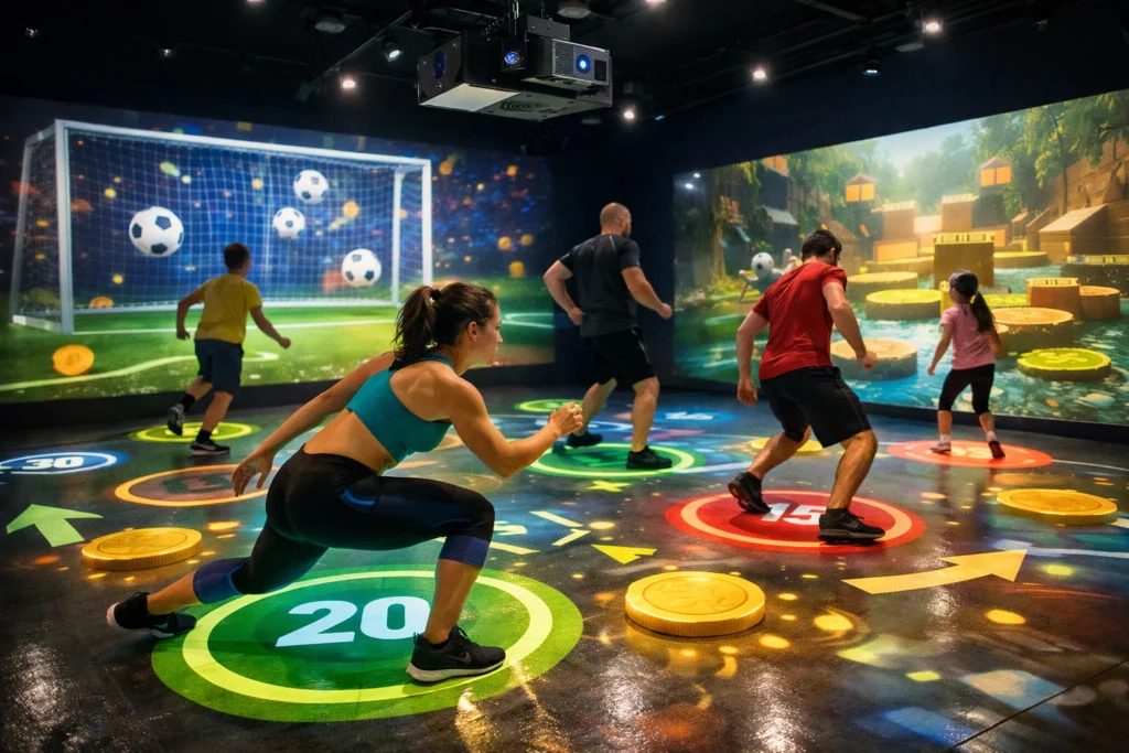 Immersive Sports Projector Floor Fitness Mapping Game Mode: Is This the Future of Smart Fitness Spaces?
