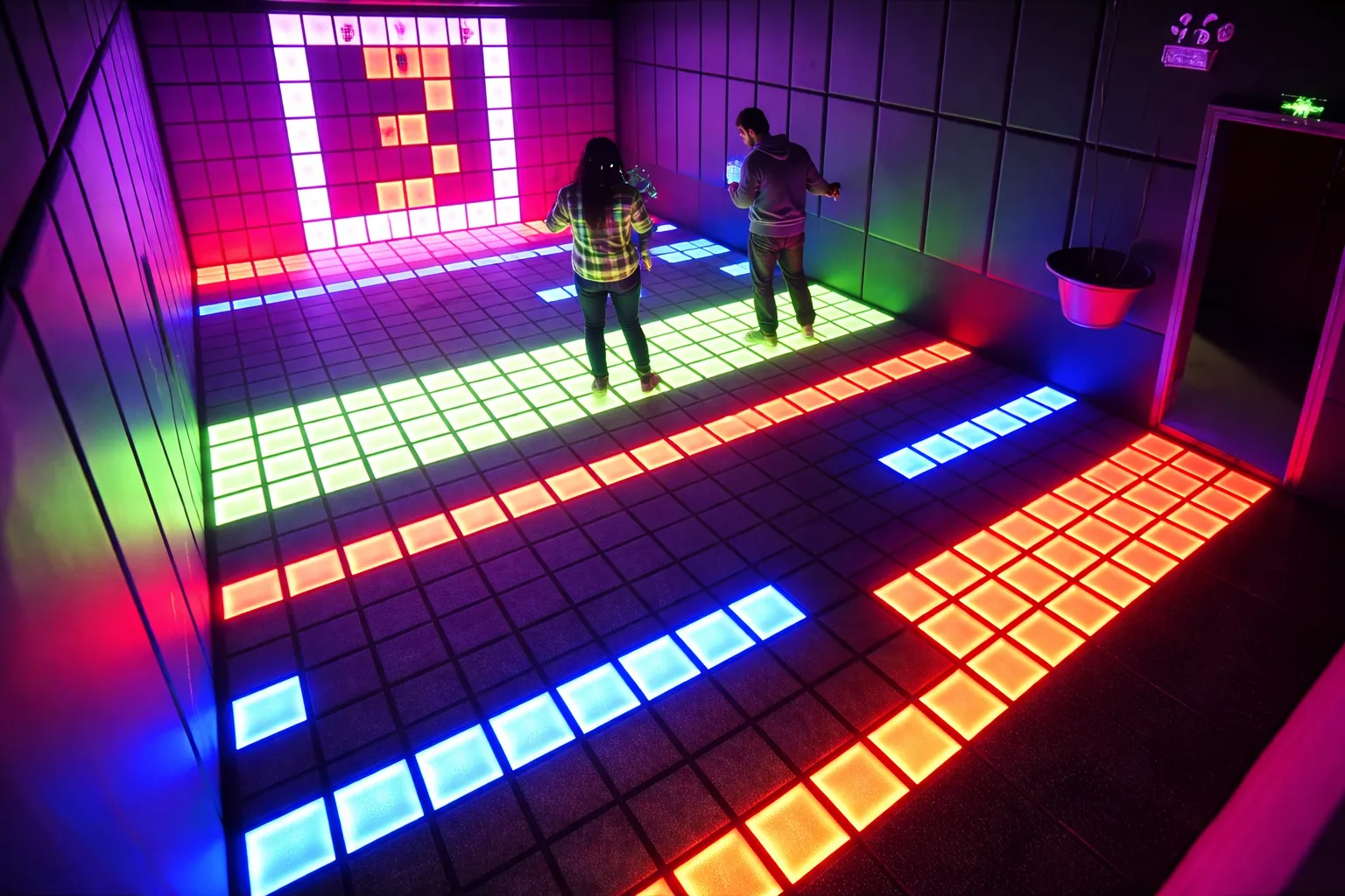 led action dance floor 20x20 interactive training system
