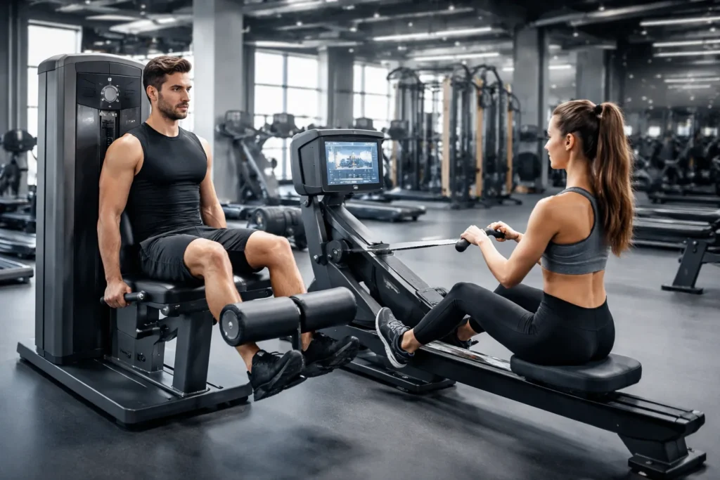 How to Train Effectively with Leg Extension Machine and Rowing Simulators?