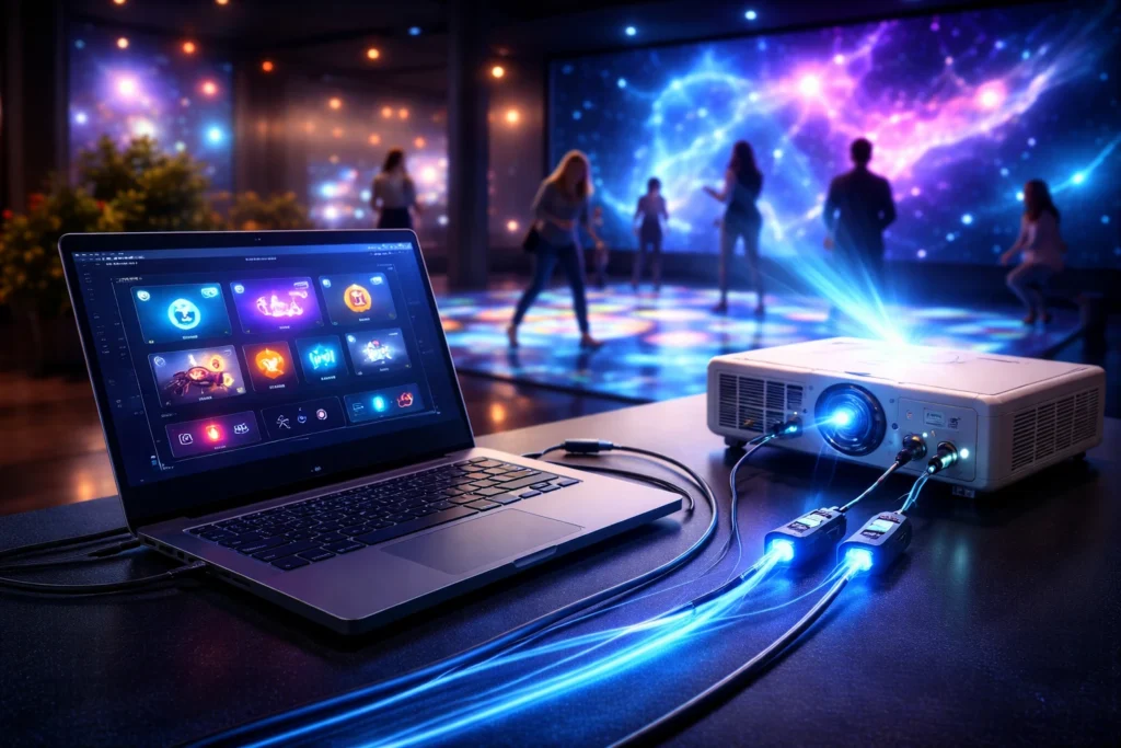 How to Connect an Interactive Projector to a Laptop for Panel Control