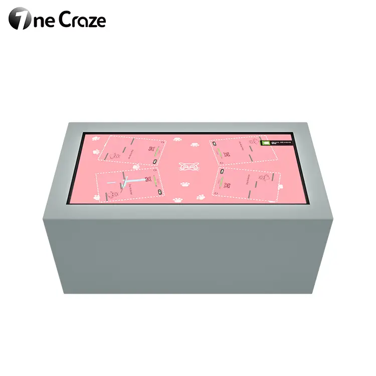 Kids Educational Interactive Touch Screen Game Table Manufacturer with custom game software
