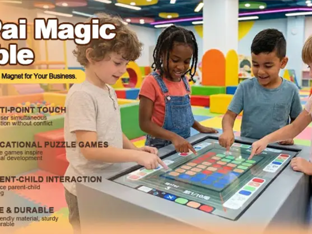 Kids Interactive Touch Screen Table (7) Kids Educational Interactive Touch Screen Game Table Manufacturer for smart playroom design