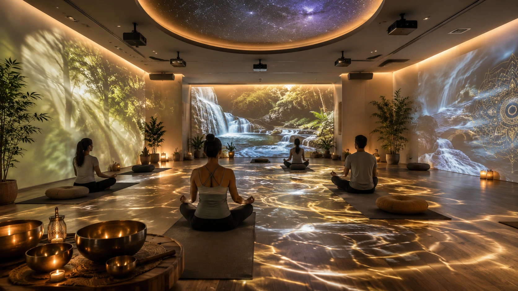 immersive yoga and sound healing center
