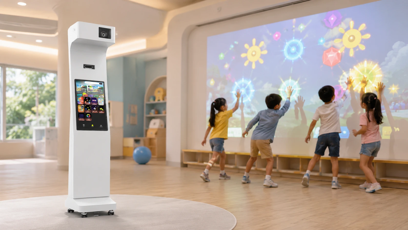 interactive wall projector game system cost