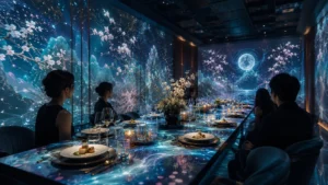 immersive dining projection mapping system