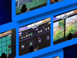 Sports interactive projector system for gyms training centers and active play rooms