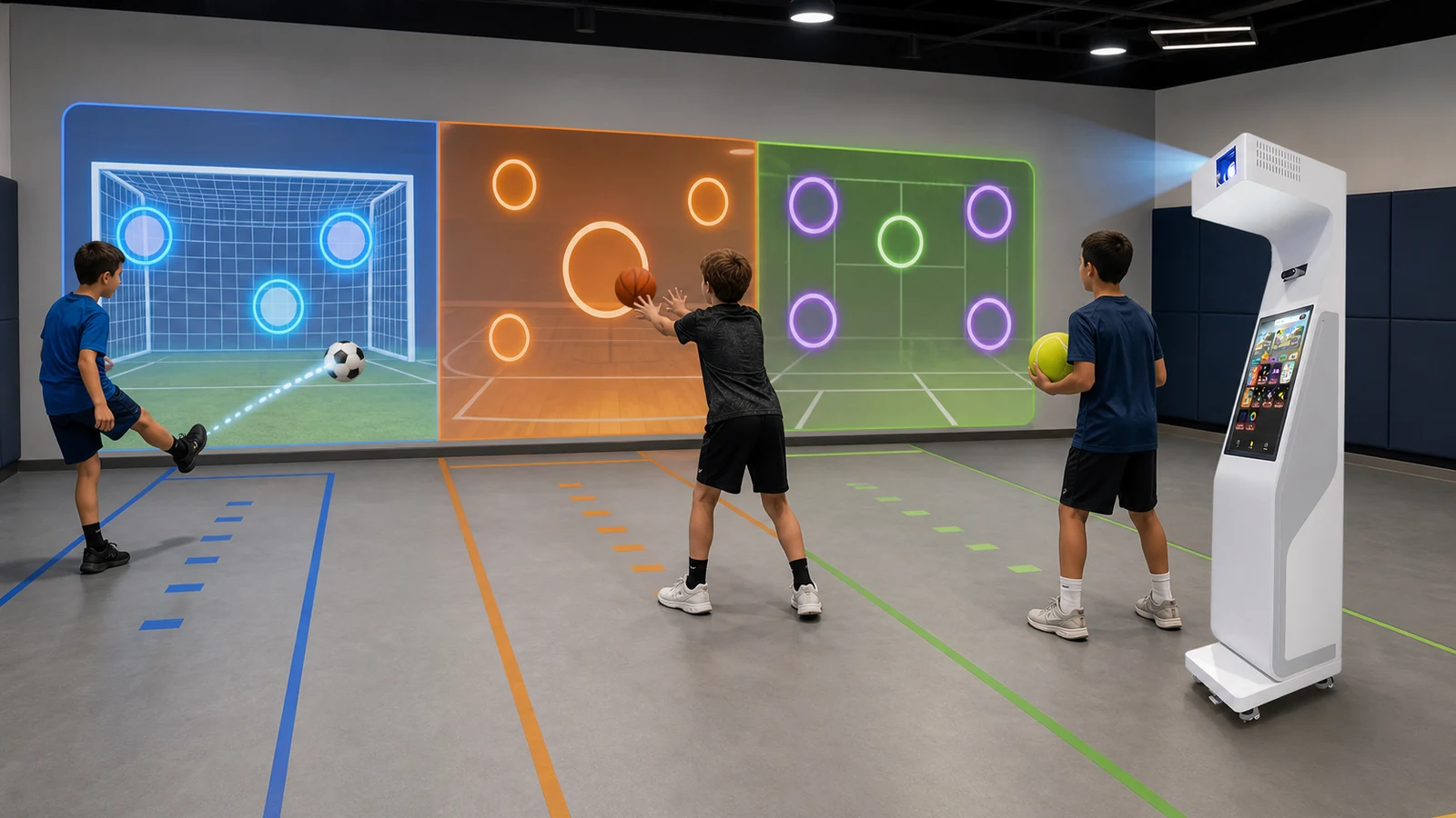 Interactive Multi-Sport Wall Projector: Can One System Track Soccer, Basketball and Tennis Balls?