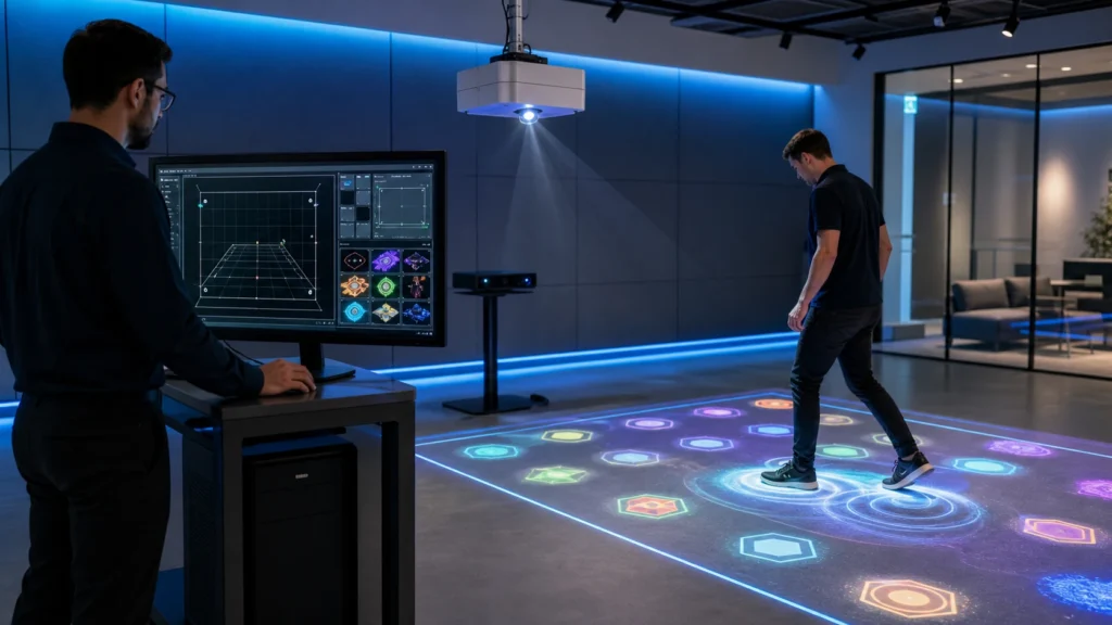 Interactive Floor Projection Software for System Integrators